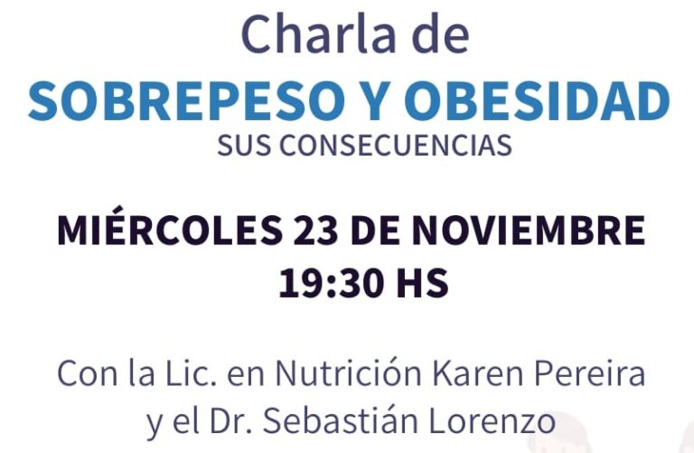 Charla para abordar el Sobrepeso y la Obesidad en San Javier Charla para abordar el Sobrepeso y la Obesidad en San Javier